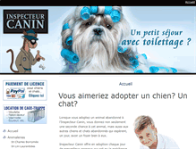 Tablet Screenshot of inspecteurcanin.net